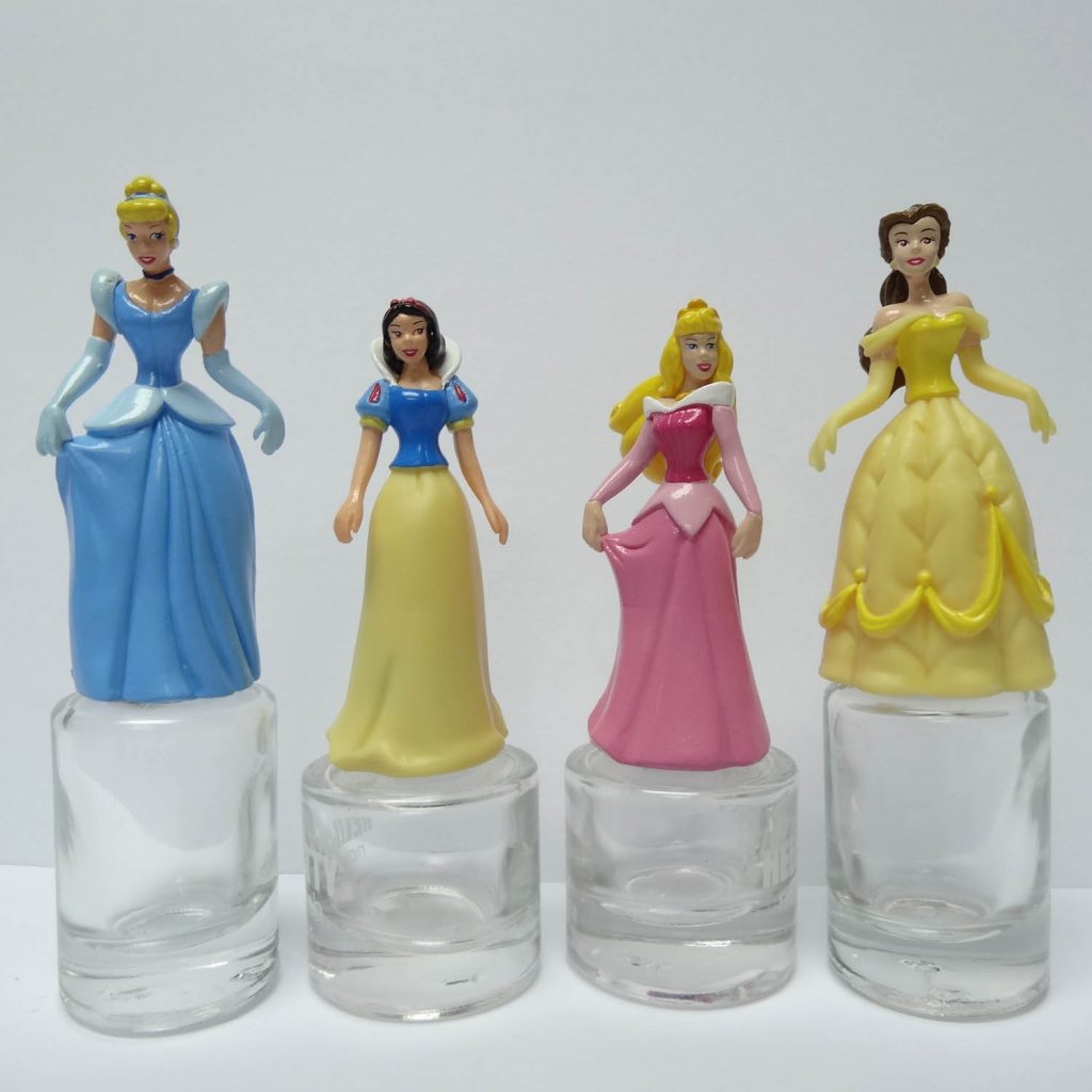 Disney Princess Character as Topper of Bottle