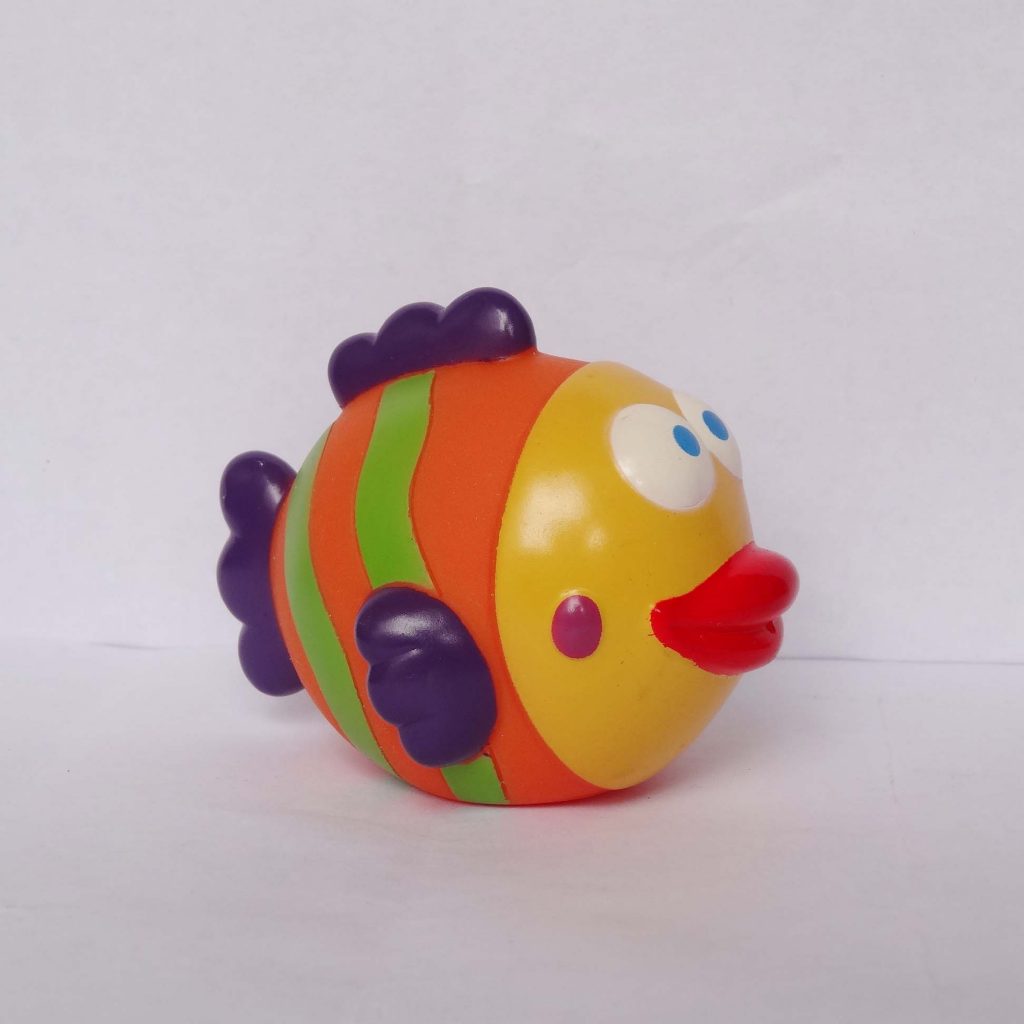 Custom Cute Soft PVC Fish Character Bath Toy Series