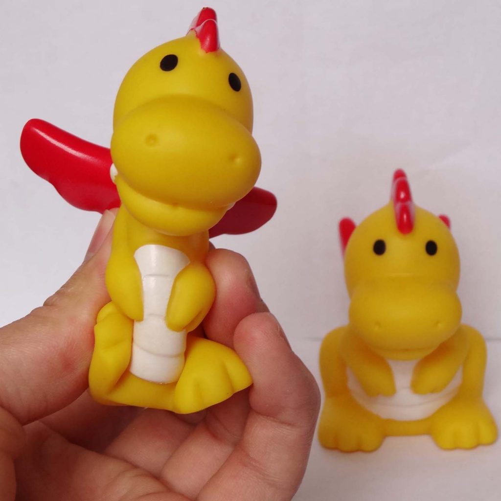 Lovely Cartoon Dinosaur Character Bath Water Squeezzy Toy