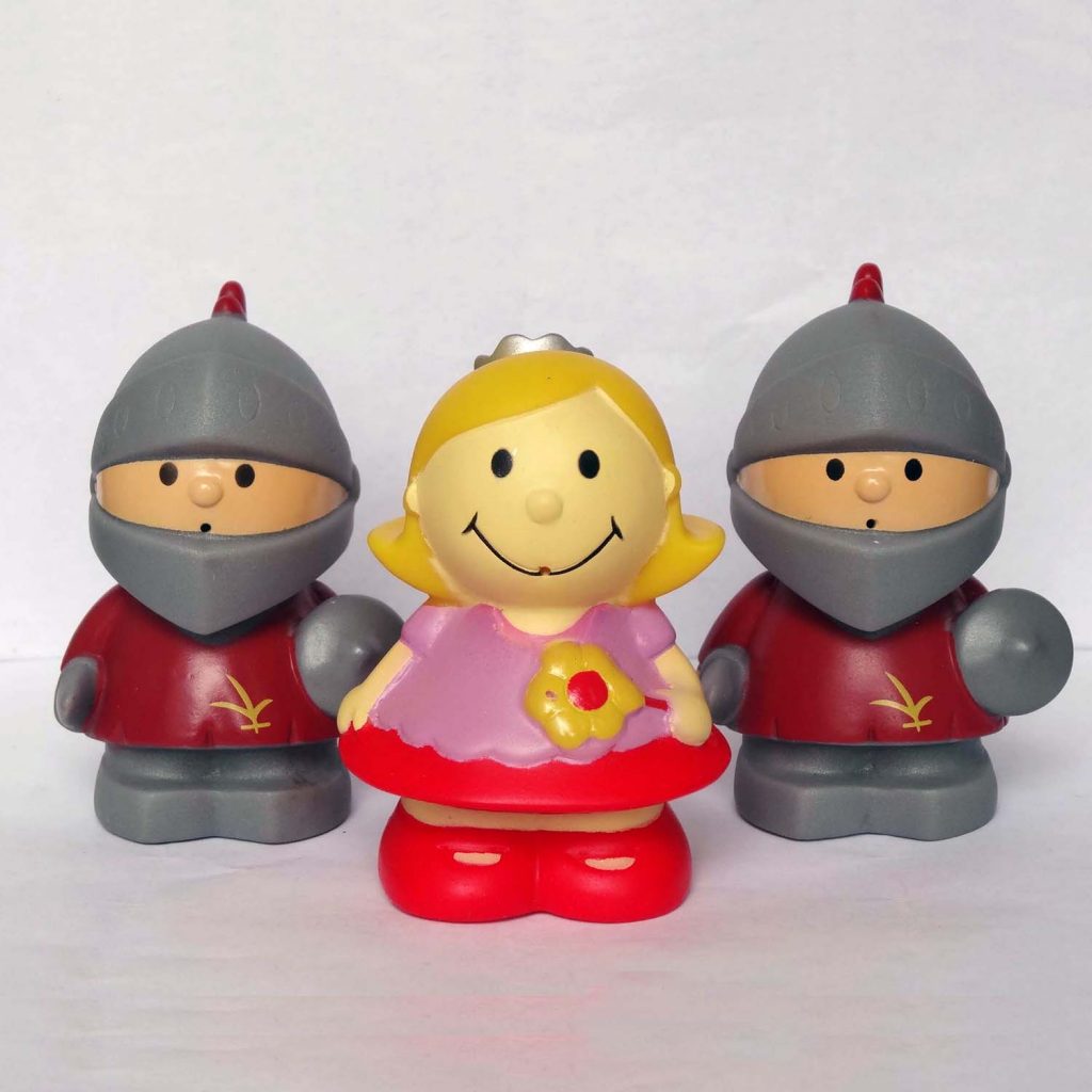 Princess and Knight Warrior Toy Figures