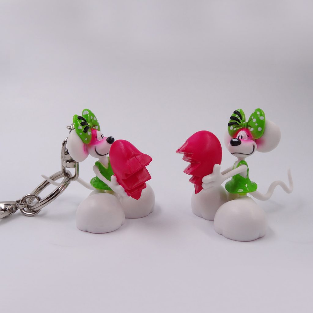 1.5in Diddle Characters with Keyring