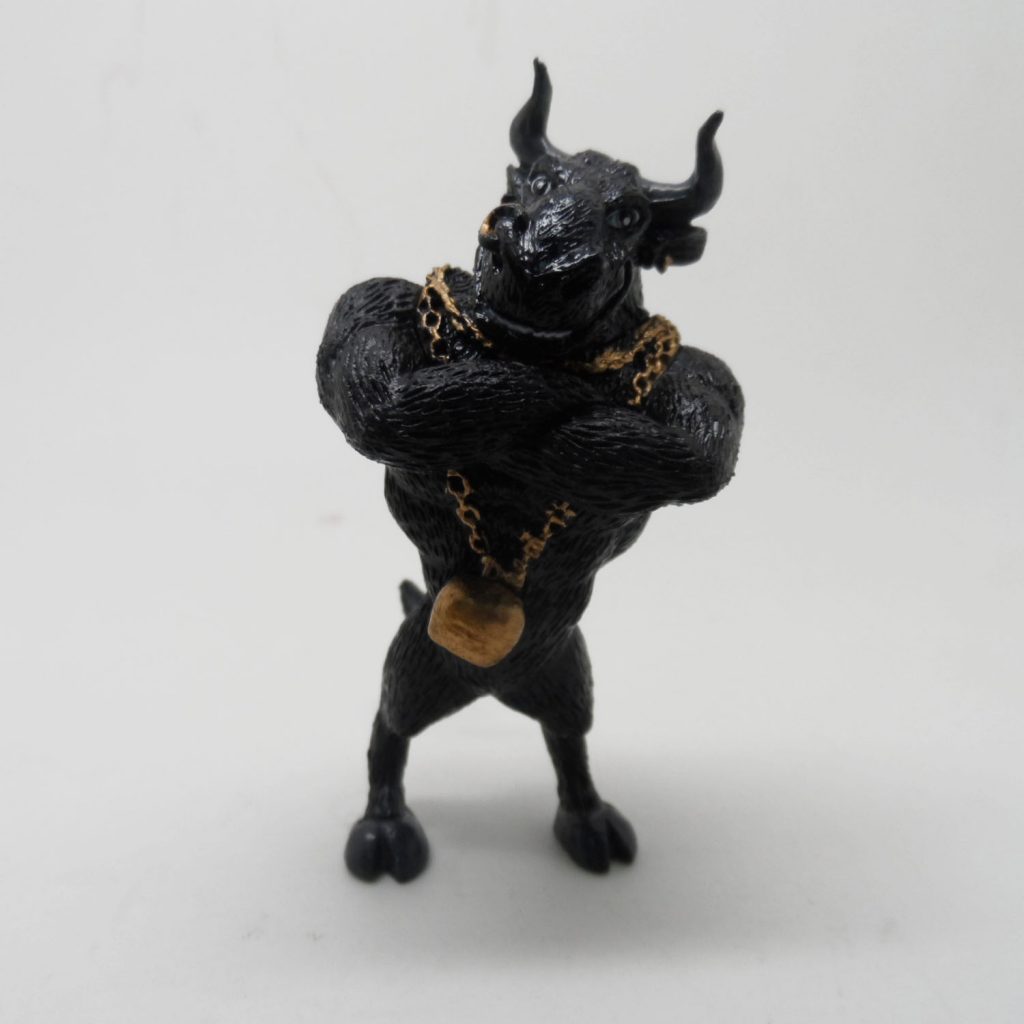 Plastic Bull Toy Figure