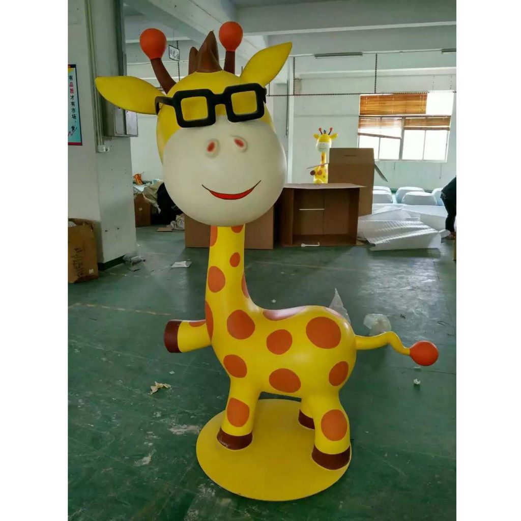 Giraffe Character Statues
